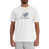 Koszulka New Balance S/S NEW BALANCE STACKED LO WT Biały (MT41502WT)
