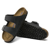 Klapki damskie Birkenstock Arizona Soft Footbed na lato wąskie czarne (0752483)