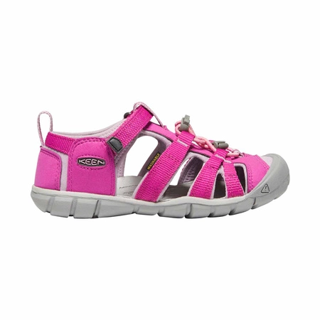 Wyprzedaż - Sandały dziecięce turystyczne na lato Keen Seacamp II CNX Very Berry/Dawn Pink różowe (KE-1022994)