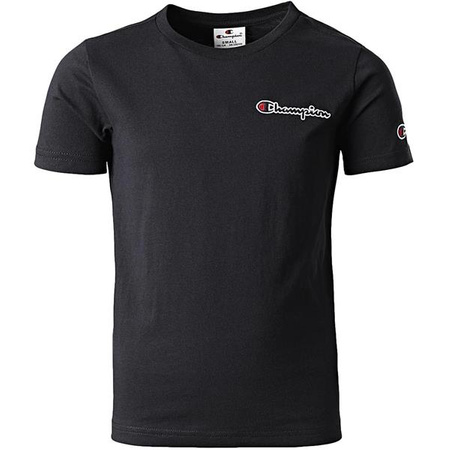 Chłopięcy T-shirt Champion Rochester z okrągłym dekoltem w kolorze czarnym (305955KK001)