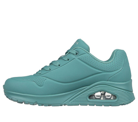 Wyprzedaż - Damskie sneakersy Skechers Uno Stand On Air buty sportowe do kostki morskie (73690-TEAL)