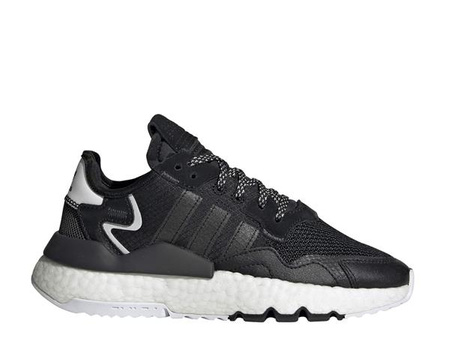 Wyprzedaż - Buty sportowe młodzieżowe Adidas Originals Nite Jogger J chłopięce czarne (EE6481)