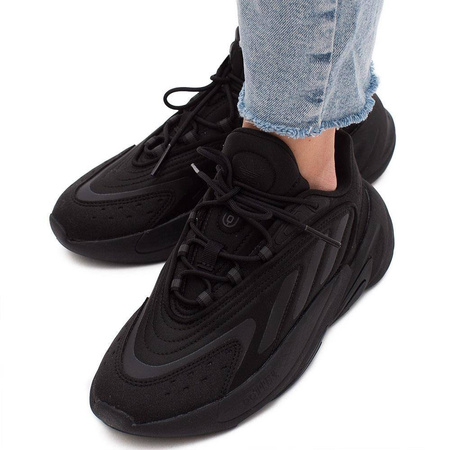Buty sportowe młodzieżowe/damskie Adidas OZELIA sneakersy do codziennych stylizacji czarne (H03131)