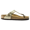Japonki damskie złote Birkenstock Gizeh Birko-Flor Regular szerokie (1016108)