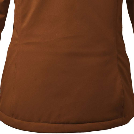 Wyprzedaż - Kurtka z kapturem outdoorowa damska Killtec KOW 140 techniczna parka zimowa brązowa (37411/302)