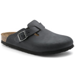 Chodaki damskie/męskie Birkenstock Boston Black olejowana skóra klapki narrow wąskie (0059463)