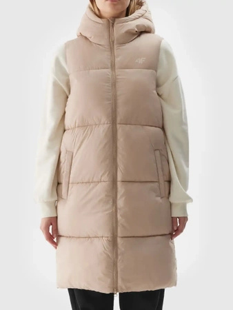 Kurtka damska zimowa puchowa bezrękawnik 4F 4FWAW24TVJAF143-83S