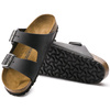 Klapki damskie/męskie Birkenstock Arizona Oiled Leather Narrow Black na wąską stopę olejowana skóra (0552113)