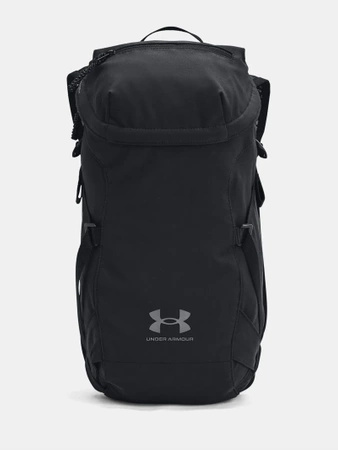 Wyprzedaż - Plecak turystyczny damski/męski Under Armour UA Launch Trail Backpack wodoodporny czarny (1378411-001)
