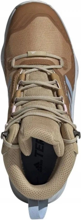 Wyprzedaż - Buty dziecięce trekkingowe adidas Terrex Swift R3 Mid GTX W brązowe (FZ3011)