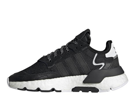 Wyprzedaż - Buty sportowe młodzieżowe Adidas Originals Nite Jogger J chłopięce czarne (EE6481)