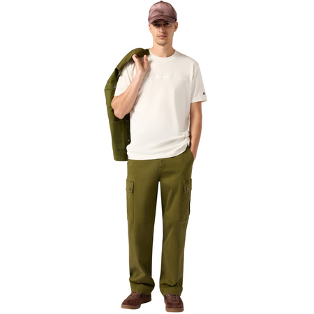 Koszulka męska Champion SS Tee kremowa (220273 WW056)