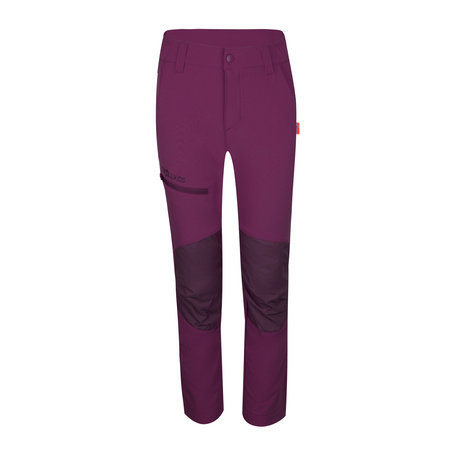 Spodnie typu softshell dziecięce dla chłopca/dziewczynki Trollkids Kids Lysefjord Pants XT mulberry (394-224)