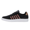 Wyprzedaż - Buty damskie sportowe K-Swiss Court Tiebreak SDE sneakersy skórzane czarne (97012-091-M)