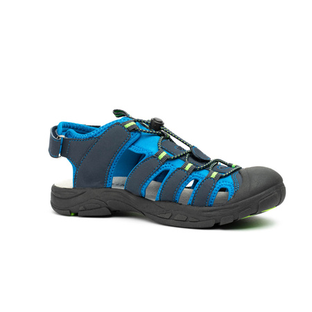 Sandały sportowe dziecięce dla chłopca/dziewczynki Trollkids Kids Kvalvika Sandal navy/viper green (194-100)