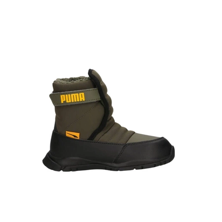 Wyprzedaż - Śniegowce dziecięce Puma Nieve Boot WTR AC PS podeszwa z lekkiej pianki EVA ocieplane zielone (380745-02)