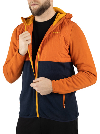 Kurtka męska Viking Creek Hoodie Bamboo Man z kapturem lekka i doskonale oddychająca pomarańczowa (750/25/4567/5419)