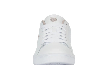 Męskie sneakersy K-Swiss COURT SHIELD II WHITE/TAUPE/JURASSIC GOLD-M (04412-988-M)
