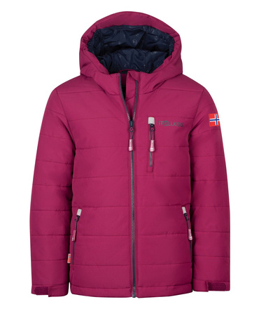 Kurtka narciarska dziecięca Trollkids Kids Hemsedal Snow Jacket XT wiatroszczelna fioletowa (513-235)