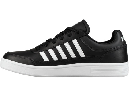 Buty sportowe męskie K-Swiss Court Chasseur sneakersy lifestylowe skórzane czarne (06042-009-M)