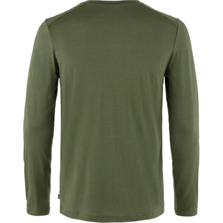 T-shirt męski Fjällräven Abisko Wool LS M Laurel Green (F87194-625)