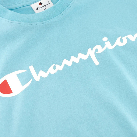 Koszulka męska Champion SS Tee błękitna (220256 BS184)
