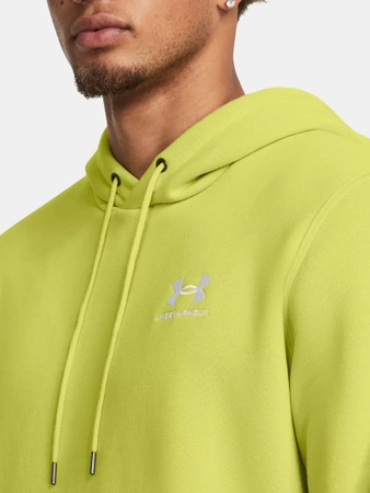 Bluza kangurka męska UNDER ARMOUR Essential Fleece z kapturem zółta (1373880-743)