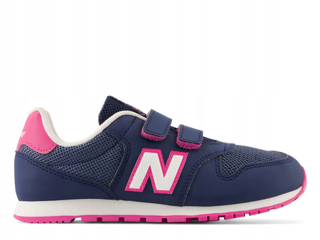 Buty sportowe dla chłopca/dziewczynki New Balance NB 500 zamszowe sneakersy granatowe (PV500VP1)