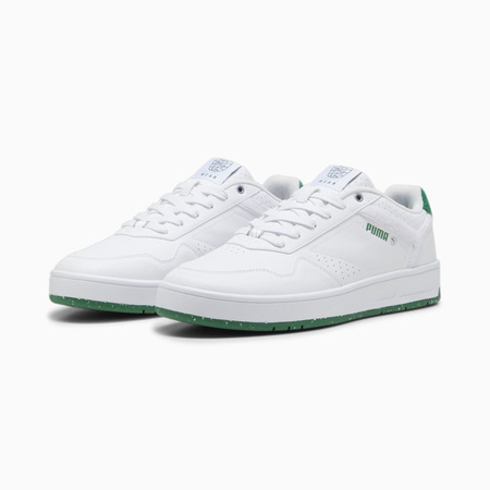 Wyprzedaż - Buty sportowe męskie Puma Court Classic Better White Archive z eko-skóry białe (395088-01)