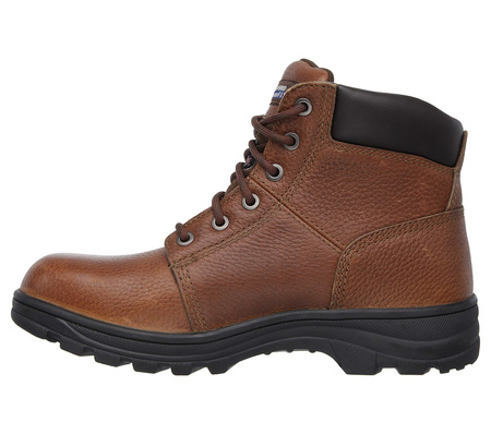 Wyprzedaż - Buty robocze męskie Skechers Workshire skórzane trapery uniwersalne brązowe (77009EC-BRN)