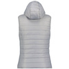 Wyprzedaż - Kamizelka damska z kapturem Geographical Norway Vatika Hood EO Lady 233 Gris Clair trekkingowa bezrękawnik (WW1198F/GNO-LIGHT GREY)