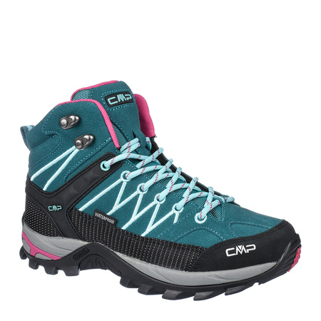 Buty trekkingowe damskie CMP Rigel MID WMN outdoorowe turystyczne zamszowe zielone (3Q12946-16NN)