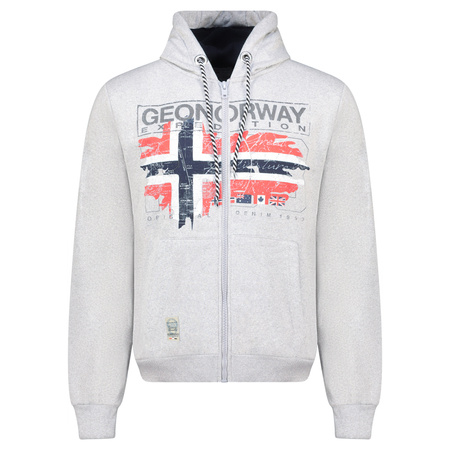 Bluza Geographical Norway GRUSTY BLENDED GREY DB MEN 100 mieszana szarość męska (WZ3084H/GN-Blended Grey)
