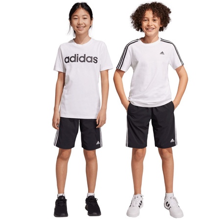 Spodenki dla dzieci adidas Essentials 3-Stripes Woven czarne (HR6332)