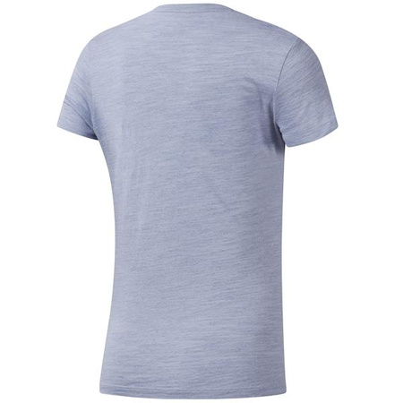 Koszulka treningowa damska Reebok TE MARBLE Logo TEE bawełniana niebieska (EC2323)