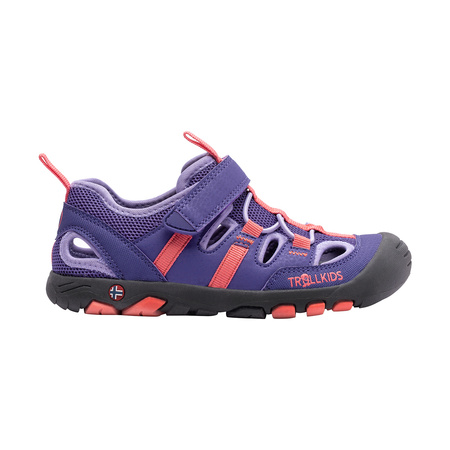 Sandały sportowe dziecięce dla chłopca/dziewczynki Trollkids Kids Kroksand Sandal dark purple/coral rose (266-154)