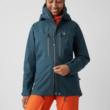 Kurtka softshell damska Fjällräven Bergtagen Eco-Shell Jacket W Mountain Blue (F86631-570)