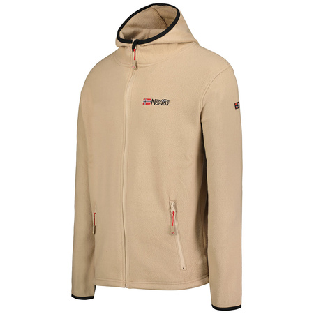 Polar męski z kapturem Geographical Norway Unicia beżowy EO MEN 235 (WW4510H/GNO-BEIGE)