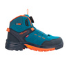 Wodoodporne buty turystyczne dziecięce dla chłopca/dziewczynki Trollkids Kids Gjende Hiker Mid atlantic blue/dark navy/glow orange (661-197)