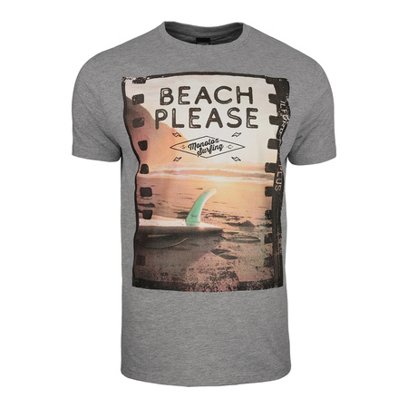 Koszulka Męskie Monotox BEACH GREY Szary (BEACH20GREY)