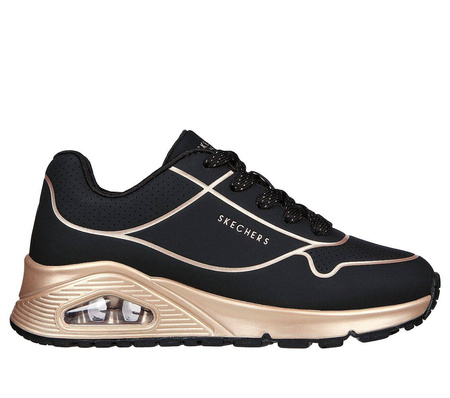Wyprzedaż - Buty sportowe dziewczęce Skechers Uno Gen1 Cool Heels sneakersy czarne (310538L-BKRG)