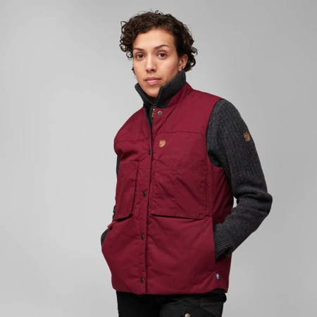 Kurtka puchowa ocieplana damska Fjällräven Singi Padded Vest W Bordeaux Red (F87175-347)