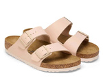 Klapki damskie Birkenstock Arizona BF Birko-Flor New Beige narrow wąskie różowe (1027723)