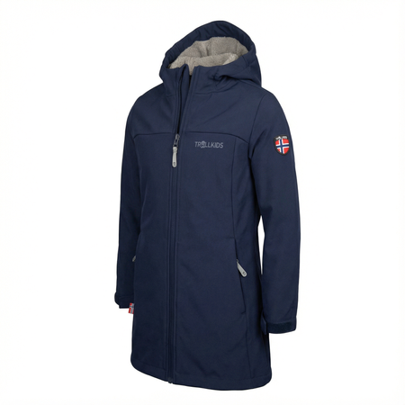 Płaszcz softshell Trollkids Girls Kristiansand Coat dla dziewczynki (391-100)