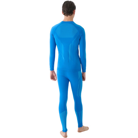 Legginsy termoaktywne męskie 4F M166 niebieskie (4FWAW24USEAM166 33S)