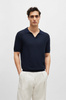 Koszulka Polo męska BOSS Tempio BLU z kołnierzykiem regular fit granatowa (50511775-404)