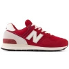 Sneakersy męskie New Balance U574 buty sportowe skórzane czerwone (U574WQ2)