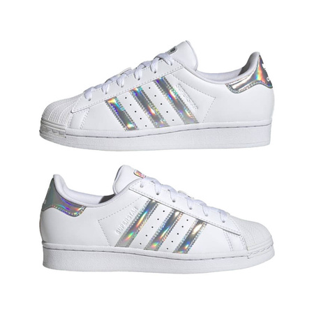 Sneakersy młodzieżowe dziewczęce Adidas Superstar Kids buty sportowe białe (IG0238)