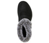 Wyprzedaż - Botki zimowe damskie Skechers On-The-Go Joy First Glance buty ze skóry zamszowej z futerkiem czarne (144041-BKGY)