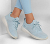 Sneakersy damskie Skechers Bobs-Squad Breeze Way niebieskie (117067-LTBL)